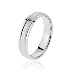 Outlet Histoire d'Or Alliance Miya Demi Jonc Classique Or Blanc