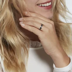 Sale Histoire d'Or Alliance Navid Ruban Plat Palladium Blanc