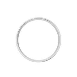 Histoire d'Or Alliance Nymphea Ruban Plat Argent Blanc* Bijoux Personnalisés|Bagues