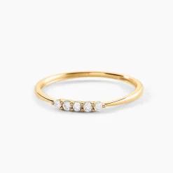 Discount Histoire d'Or Alliance Octavian Or Jaune Diamant Synthétique