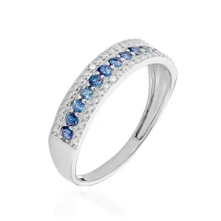 Hot Histoire d'Or Alliance Or Blanc Amias Diamants or blanc saphir