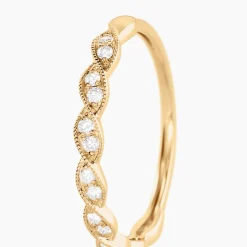 Histoire d'Or Alliance Othniel Or Jaune Diamant* Bagues|Alliances