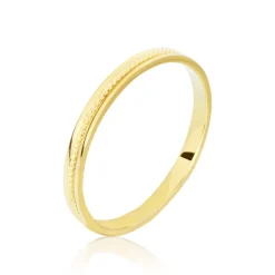 Histoire d'Or Alliance Perlee Ruban Plat* Bijoux Personnalisés|Bagues