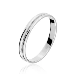 Histoire d'Or Alliance Perlee Ruban Plat* Bijoux Personnalisés|Bagues