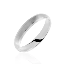 Online Histoire d'Or Alliance Phil Ruban Bombé Platine Blanc