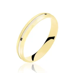 Best Histoire d'Or Alliance Prescilia Ruban Plat Or Bicolore