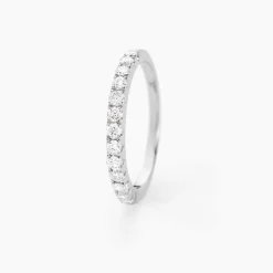 Hot Histoire d'Or Alliance Pristina Or Blanc Diamant