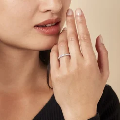 Hot Histoire d'Or Alliance Pristina Or Blanc Diamant