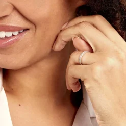 Histoire d'Or Alliance Rhea Or Blanc Diamant* Bijoux Personnalisés|Bagues