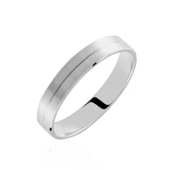 Histoire d'Or Alliance Roberto Ruban Plat Palladium Blanc* Bijoux Personnalisés|Bagues