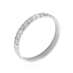 Histoire d'Or Alliance Roxie Demi Jonc Classique or blanc