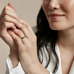 Histoire d'Or Alliance Sirona Demi Jonc Confort Or Jaune* Bijoux Personnalisés|Bagues