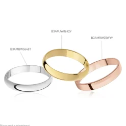 Histoire d'Or Alliance Sonia Demi Jonc Confort Or Jaune