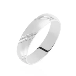 Best Histoire d'Or Alliance Soriya Demi Jonc Classique Argent Blanc