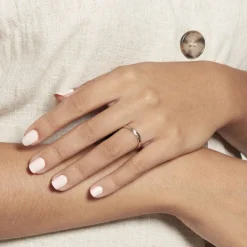 Histoire d'Or Alliance Strie Fantaisie Demi Jonc Classique Or Bicolore* Bijoux Personnalisés|Bagues