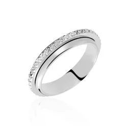 Histoire d'Or Alliance Tournesol Or Blanc* Bijoux Personnalisés|Bagues