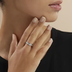 Histoire d'Or Alliance Tournesol Or Blanc* Bijoux Personnalisés|Bagues