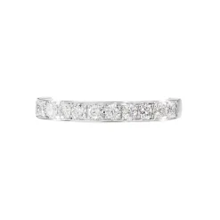 Clearance Histoire d'Or Alliance Valentine Or Blanc Diamant Synthetique