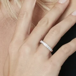 Histoire d'Or Alliance Valentine Or Blanc Diamant Synthetique* Bijoux Personnalisés|Bagues