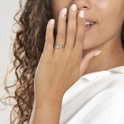 Histoire d'Or Alliance Viktorina Ruban Plat Or Bicolore* Bijoux Personnalisés|Bagues