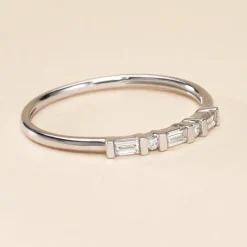 New Histoire d'Or Bague 1986 Or Blanc Diamant