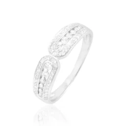 New Histoire d'Or Bague Absa Or Blanc Diamant