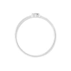 Histoire d'Or Bague Accumulation Coeur Argent Blanc Oxyde De Zirconium* Bagues|Bagues Fantaisie