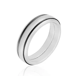 Online JOURDAN Bague Acier Blanc