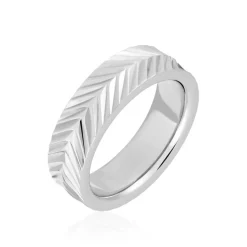 Outlet Histoire d'Or Bague Acier Blanc Jancis