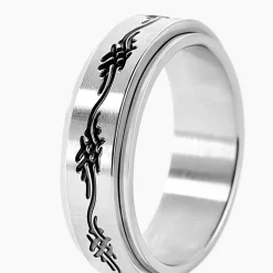 Histoire d'Or Bague Acier Blanc Lucas* Bagues|Bagues Sans Pierre