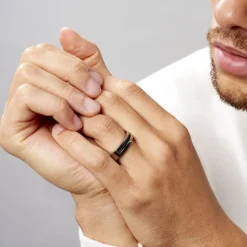 Histoire d'Or Bague Acier Blanc Stelios Diamant* Bagues|Bagues Avec Pierre