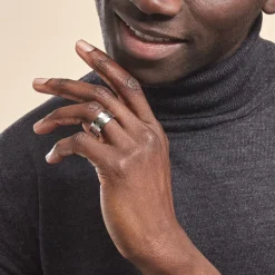 Discount Histoire d'Or Bague Acier Blanc Walder