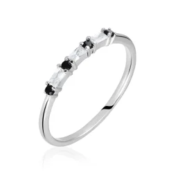 New Histoire d'Or Bague Adriana Argent Blanc Oxyde De Zirconium