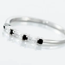 New Histoire d'Or Bague Adriana Argent Blanc Oxyde De Zirconium