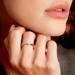 Clearance Histoire d'Or Bague Aglae De Zirconium or jaune oxyde