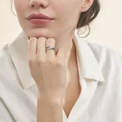 Hot Histoire d'Or Bague Aina Or Blanc Diamant