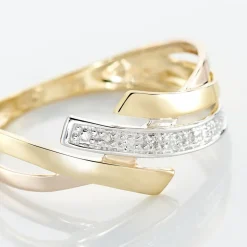 Online Histoire d'Or Bague Ainhoa Or Tricolore Diamant