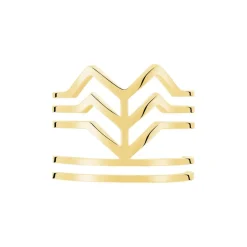 Histoire d'Or Bague Ajustable Adel Acier Doré* Bagues|Bagues Sans Pierre