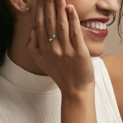 Histoire d'Or Bague Ajustable Mechte 1 Argent Blanc Oxyde De Zirconium* Bagues|Bagues Fantaisie