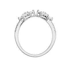 Discount Histoire d'Or Bague Ajustable Sarette Argent Blanc Oxyde De Zirconium