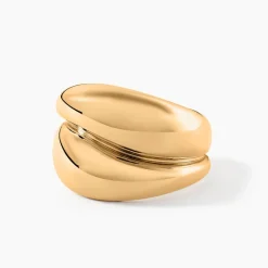 Outlet Histoire d'Or Bague Amae Plaque Or Jaune