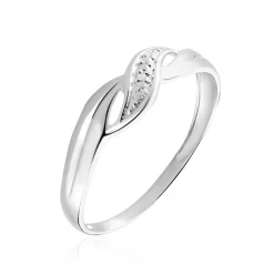 Discount Histoire d'Or Bague Amayas or blanc diamant