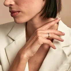 Discount Histoire d'Or Bague Amayas or blanc diamant