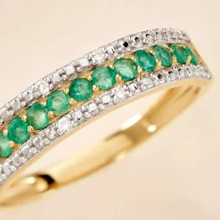 Histoire d'Or Bague Amias Or Jaune Emeraude Diamant* Bagues|Bagues Avec Pierre