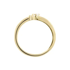 Online Histoire d'Or Bague Ana-lou Plaque Or Jaune Oxyde De Zirconium