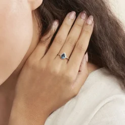 Histoire d'Or Bague Anatolie Or Blanc Topaze Et Oxyde De Zirconium* Bagues|Bagues Avec Pierre