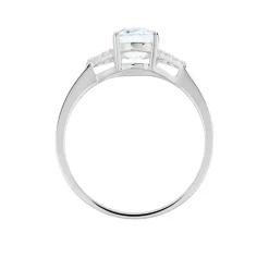 Clearance Histoire d'Or Bague Andreani Or Blanc Topaze Et Oxyde De Zirconium