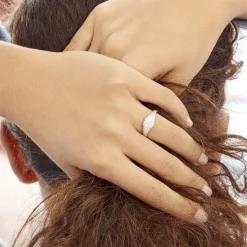 Histoire d'Or Bague Andreas Or Blanc Diamant* Bagues|Bagues Avec Pierre