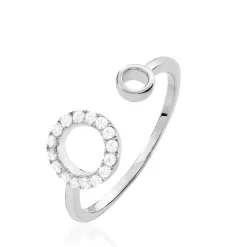 Online Histoire d'Or Bague Andria Argent Blanc Oxyde De Zirconium