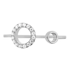 Online Histoire d'Or Bague Andria Argent Blanc Oxyde De Zirconium